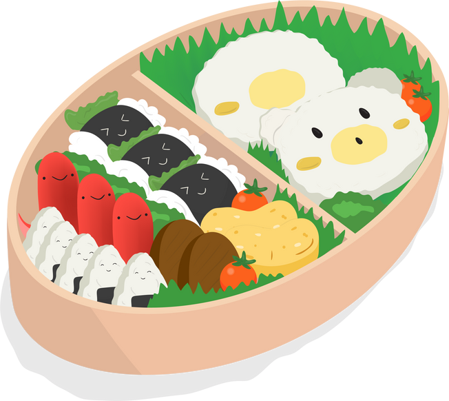 Bento Box Illustration 