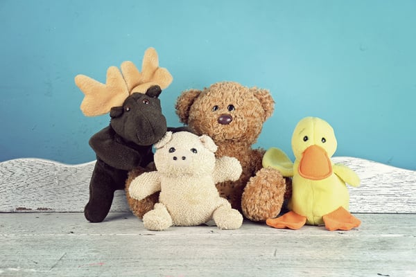 Group of Stuffed Animal Toys